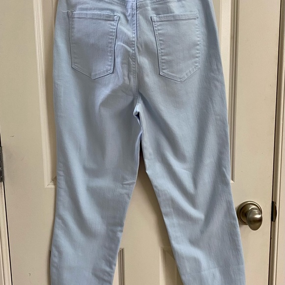 Talbots cropped high waist jeggings Sz10 in blue - Picture 2 of 4